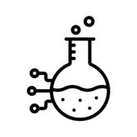 Get your hold on this creative icon of experiment vector