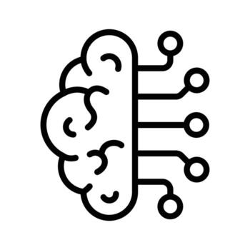 Neural network design in modern style vector