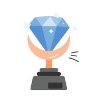 Get this creative icon of diamond trophy in modern style vector