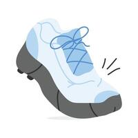 Well designed running shoes in modern style vector