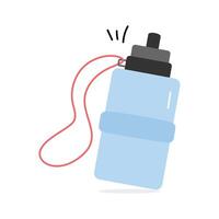 Water bottle and glass, flat editable design, ready for premium use vector