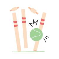 Trendy icon of stumps down in hand drawn style vector