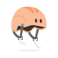 A hand drawn icon of cycling helmet, ready to use vector