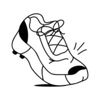 Well designed running shoes in modern style vector
