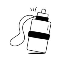 Water bottle and glass, flat editable design, ready for premium use vector