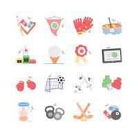 This set of sports icons is perfect for websites, apps, and presentations vector