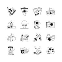 This set of sports icons is perfect for websites, apps, and presentations vector
