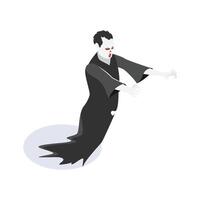 Ready to use isometric icon of vampire character vector