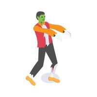 Halloween monster in isometric style, ready for premium use vector