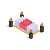 Get this amazing icon of halloween graveyard in modern style vector