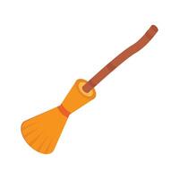 An editable icon of magical broom ini modern isometric style vector