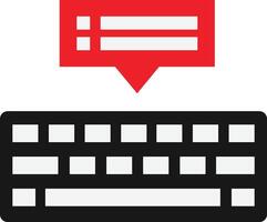 Typing Text Computer vector