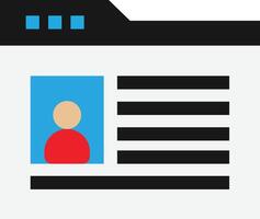 Blog Website Article vector