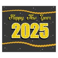 New Year card for the year of the snake 2025. Flat modern illustration vector