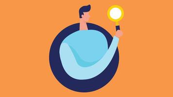 Idea generation and innovation flat illustration vector