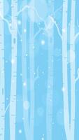 vertical background of winter trees with snow illustration vector