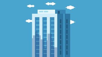 City skylines background and game asset illustration elements vector