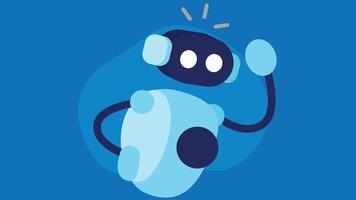 Robot and AI chatbot avatar illustration vector