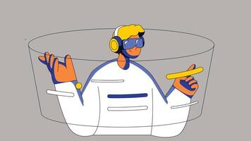 Augmented and Mixed reality design illustration vector