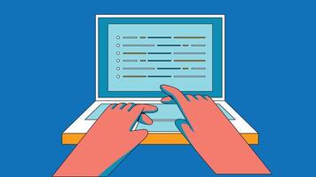 Application development programmer Flat design vector