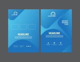 Abstract business flyer design template vector