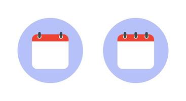 Blank calendar icon in flat design. Date, event sign symbol vector