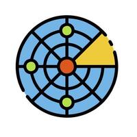 A dartboard with a target and arrows vector