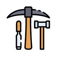 A hammer, hammer, and hammer icon vector
