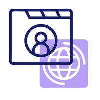 A file icon with a person on it vector