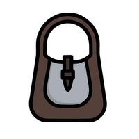 A brown bag with a handle on it vector