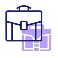 A briefcase icon on a white background vector