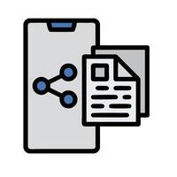 Mobile app icon vector