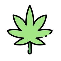 A marijuana leaf icon on a white background vector