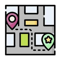 Map location icon illustration vector
