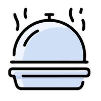 A cloche with a lid on it vector
