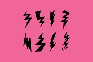 Pop art thunder bolt lightning vector