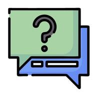 Question mark icon illustration design vector