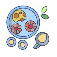 A plate with food and a spoon vector