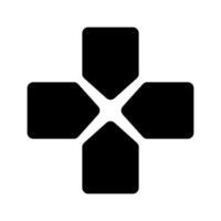 Classic Game Controller D-Pad Design. vector