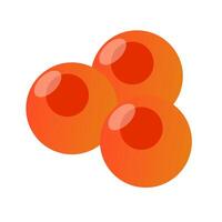 Flat design salmon roe icon. vector