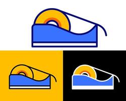 illustration showcasing masking tape as a key tool in crafting, painting, and surface protection, emphasizing its practical uses vector