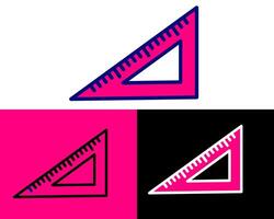 A visually appealing ruler illustration with clearly defined measurements, ideal for precision tools, design, and layout projects vector