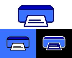 realistic illustration of a printer with paper emerging, showcasing its efficiency and reliability in everyday tasks vector