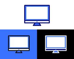 monitor with an adjustable stand, showcasing ergonomic design features ideal for office or home workspace optimization vector