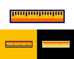ruler illustration showcasing exact measurements, ideal for applications requiring precision and clarity vector