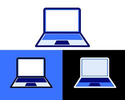 A realistic illustration of a monitor placed on a desk, capturing its role in a professional or home office environment vector