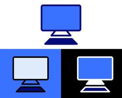 This detailed visual highlights a monitor with 4K resolution, ideal for showcasing ultra-high-definition display quality for design production work vector