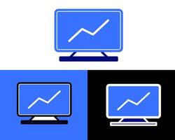 dynamic illustration of a monitor with touchscreen features, ideal for highlighting interactive displays used in creative, educational, or professional environments vector