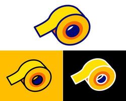 illustration showing the adhesive side of masking tape, perfect for projects focused on painting, crafting, or surface protection vector