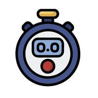 A stopwatch icon on a white background vector